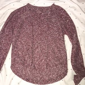 maroon sweater